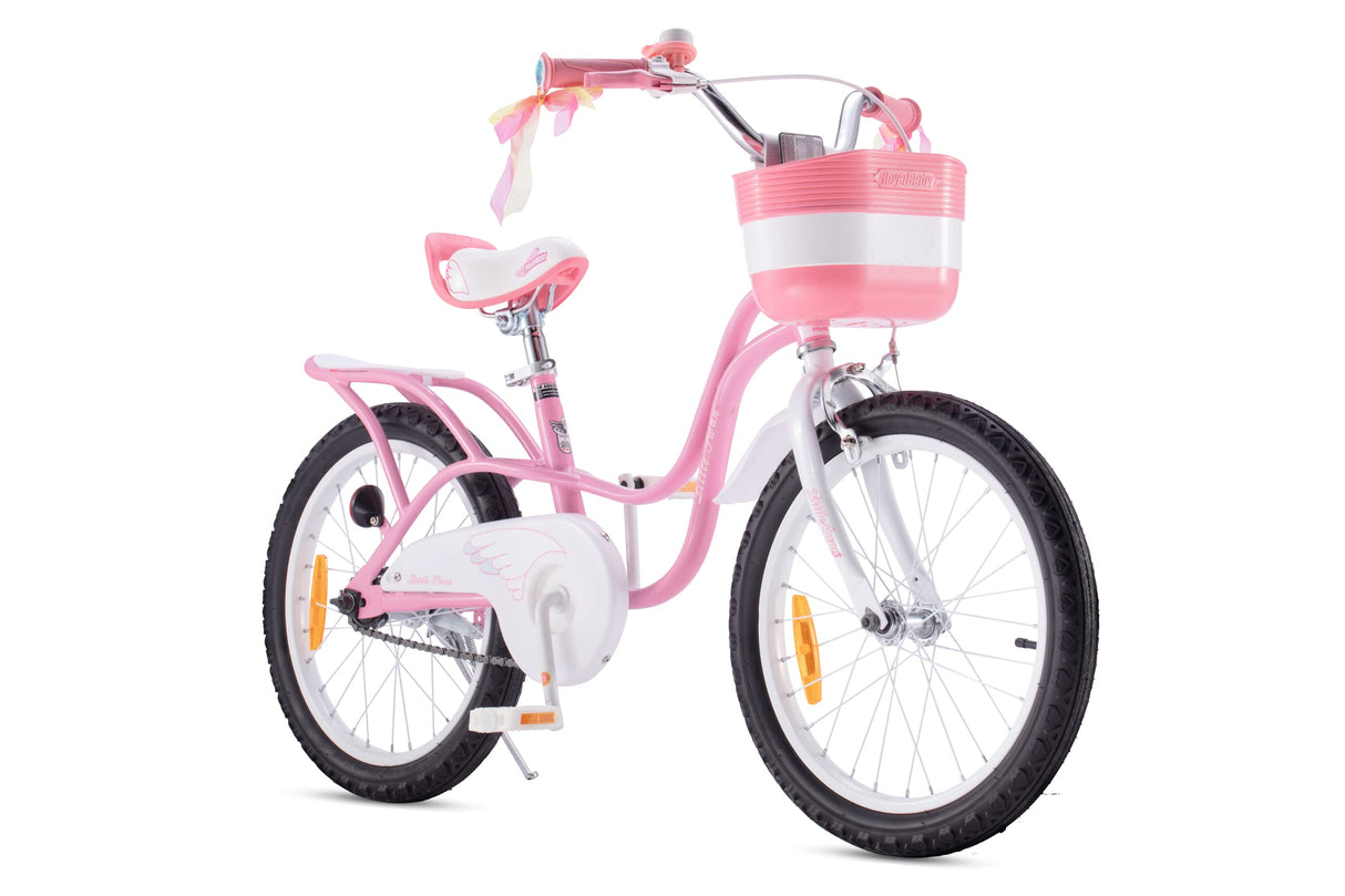 Royal Baby Little Swan Bicicleta Infantil, Unisex-Youth, Rosa, 18 Pulgadas Freno de Mano