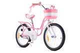 Royal Baby Little Swan Bicicleta Infantil, Unisex-Youth, Rosa, 18 Pulgadas Freno de Mano