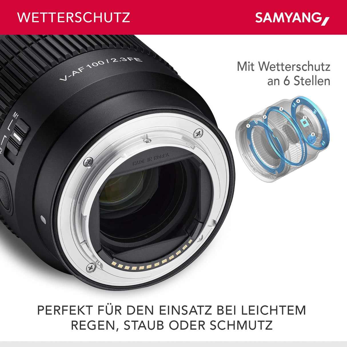 Samyang Objetivo V-AF 100mm T2.3 para Sony E