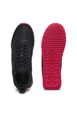 HUGO Icelin_runn_pumf, Zapatillas de Deporte Hombre, Negro 01, 46 EU