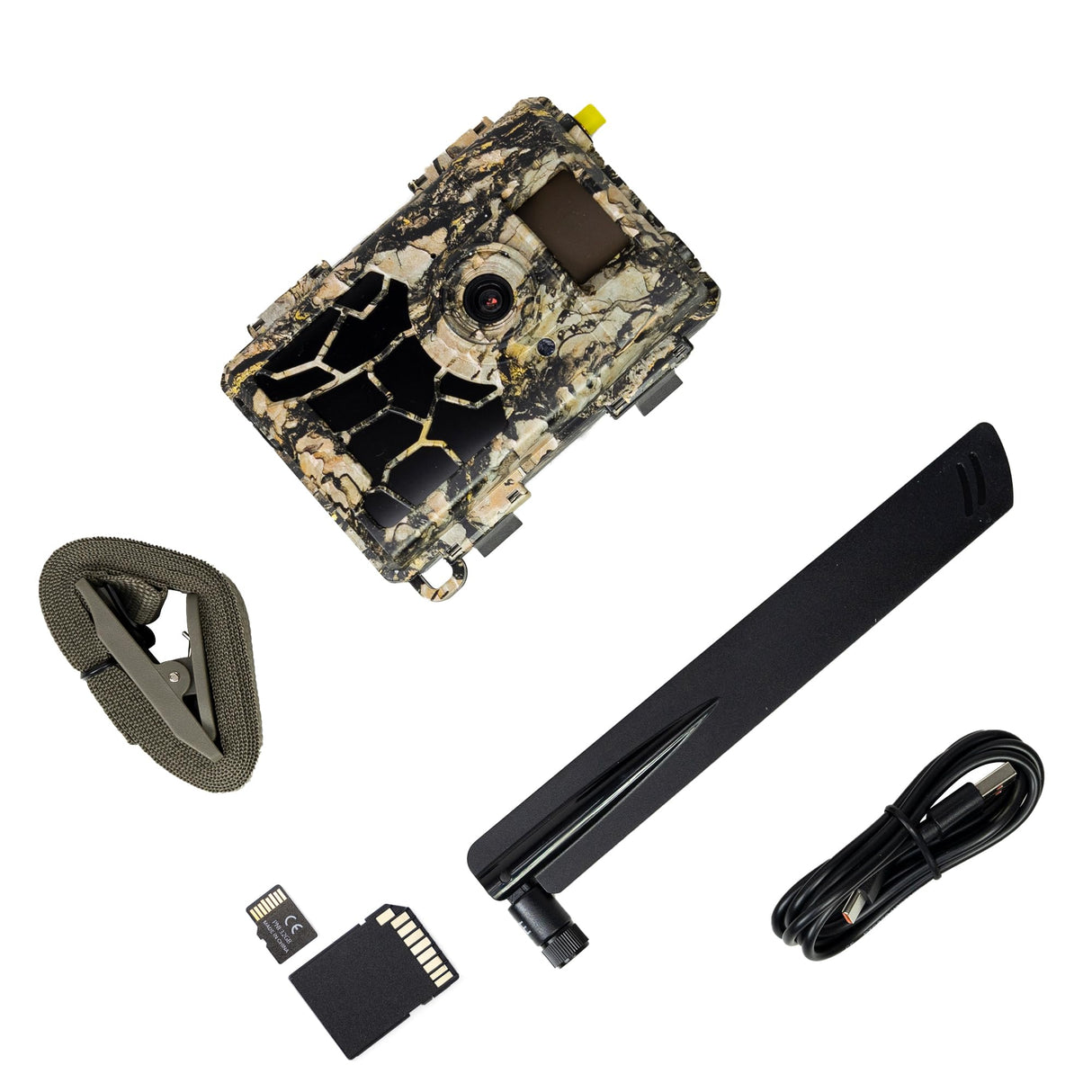 PNI Hunting 480C Pro - Kit de cámara de Caza (24 MP, 4G, Tarjeta de Memoria microSD de 32 GB, con Adaptador SD)