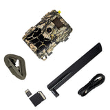 PNI Hunting 480C Pro - Kit de cámara de Caza (24 MP, 4G, Tarjeta de Memoria microSD de 32 GB, con Adaptador SD)