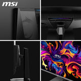 MSI, MPG 322URXDE QD-OLED, 32 Pulgadas, 4K UHD, 3840 x 2160, Monitor OLED, 240 Hz, 0,03 ms, DisplayHDR True Black 400, Compatible con G-Sync, HDMI 2.1, DP 2.1a, USB C (98 W PD), Altura Ajustable
