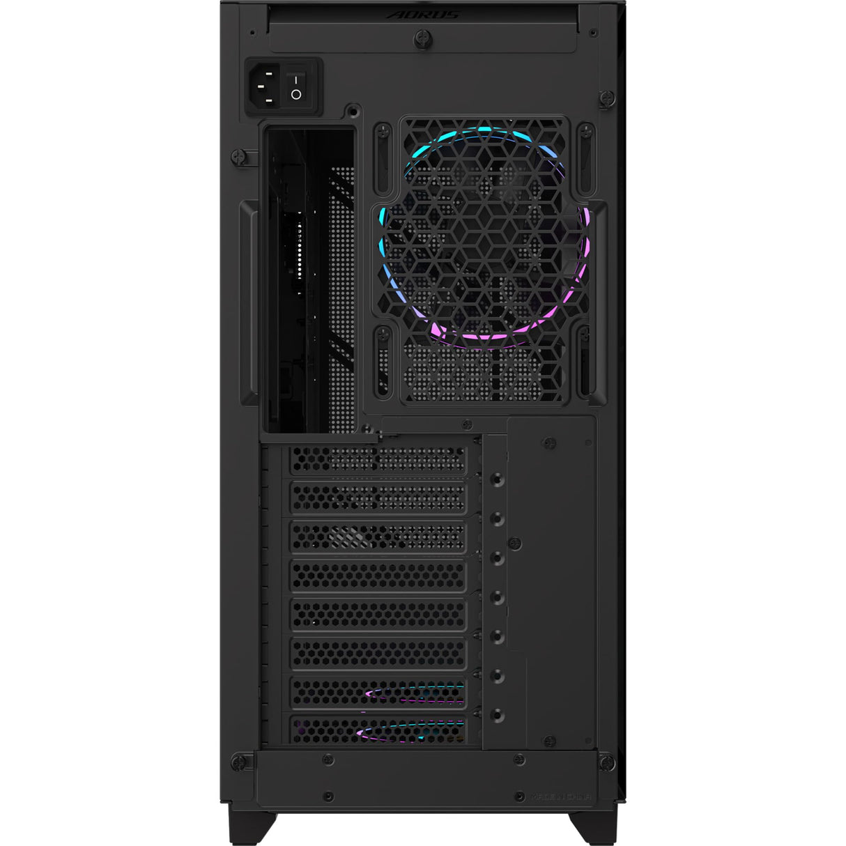 Aorus C400 - Carcasa de Cristal para Torre Media, Color Negro