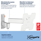 Vogel's TVM 3245 Soporte TV Giratorio para televisores de Entre 19 a 43 Pulgadas, Máx 15 kg, Gira hasta 180º, Inclinable hasta 20º, Soporte para TV máx. VESA 200x200, Compatibilidad Universal