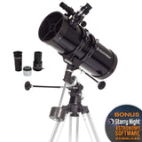 Celestron 21049 Power Seeker 127EQ Telescopio Reflector, Negro
