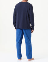 BOSS Easy Long Set Conjunto de Pijama, Bright Blue434, S para Hombre