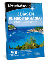 WONDERBOX - Caja Regalo - 3 días en el Mediterráneo - 1 Noche o 2 Noches con desayunos - para 2 Personas Junto a su Mascota - 960 estancias - Ideas Regalo