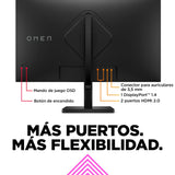 HP OMEN 32q - Monitor Gaming de 32" QHD (2560 x 1440 a 165 Hz, IPS, 16:9, 1ms, HDMI, Antirreflejo, DisplayPort, AMD FreeSync Premium, Compatible con Consolas) Negro
