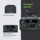 MUSE M-182 RDC Radio Cassette CD Grabador Bluetooth