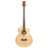 ORTEGA Acoustic Bass 4-String Deep Series 5 Tapa de abeto macizo Sapele D538-4