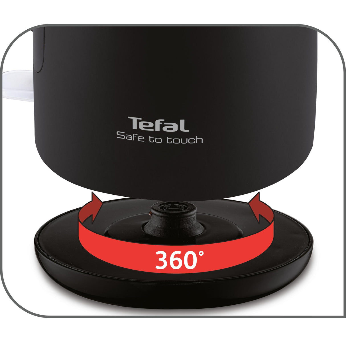 Tefal KO 3718 - Hervidor eléctrico, 2400 W, 1.5 L, negro/plateado
