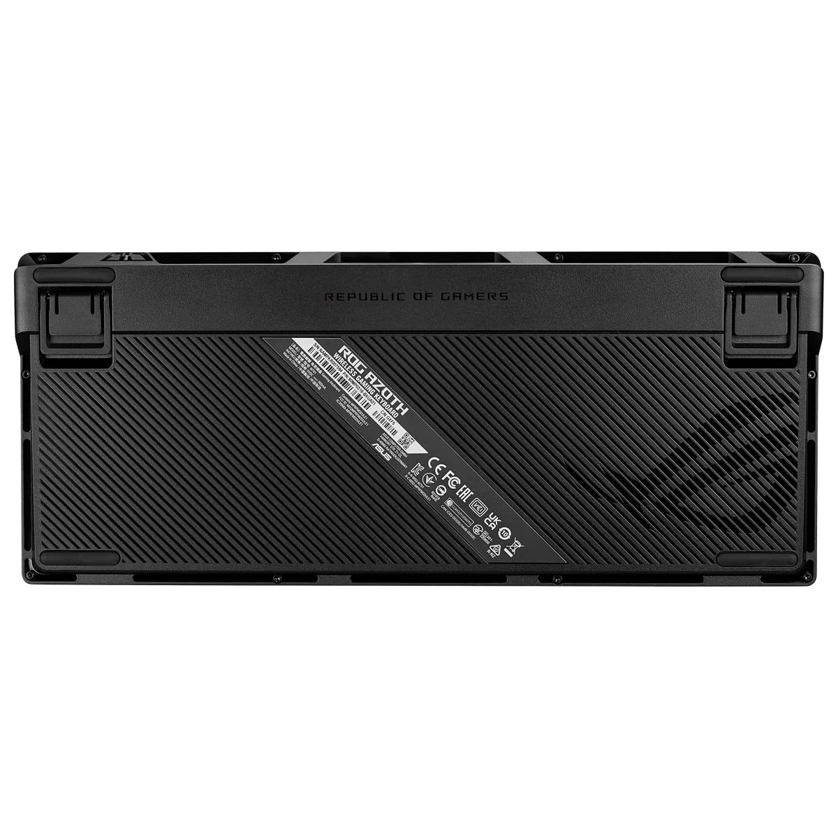 ASUS ROG Azoth - Teclado Mecanico Gaming 75%, Cubierta Metálica, Switch ROG NX Red lubricados, ABS, Kit de Lubricado, IR, BT y USB-C, Pantalla OLED, Tres Alturas y Compatible con Mac - QWERTY español