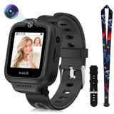 ele ELEOPTION 4G GPS Reloj Inteligente Impermeable para niños y niñas, Llamada bidireccional, Chat de Voz y vídeo, cámara, SOS, Reproductor de vídeo Musical, Alarma