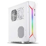Silverstone SST-RVZ03W-ARGB - Carcasa para Ordenador Raven Mini-ITX para Videojuegos, ARGB, Blanco