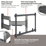 Vogel's Elite TVM 5645 Soporte TV Giratorio y Ultrafino para TV de 40 a 77 Pulgadas, Peso máx. de 45 kg, Gira hasta 180°, Soporte de TV Full-Motion, Máx. VESA 600x400, Compatibilidad Universal