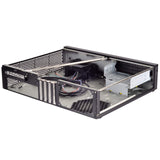 Silverstone SST-ML04B-C - Carcasa de Ordenador silenciosa Milo Slim HTPC Micro ATX, Conector USB Tipo C en el Puerto de E/S, Negro
