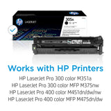 HP 305A CE410A Negro, Cartucho Tóner Original, de 2.090 páginas, para impresoras HP LaserJet Pro Color serie M351, M451, M375 y M475