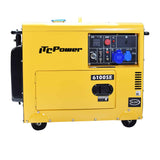 ITC Power NT-6100SE - Generador Diésel (monofásico, 12 L), color amarillo