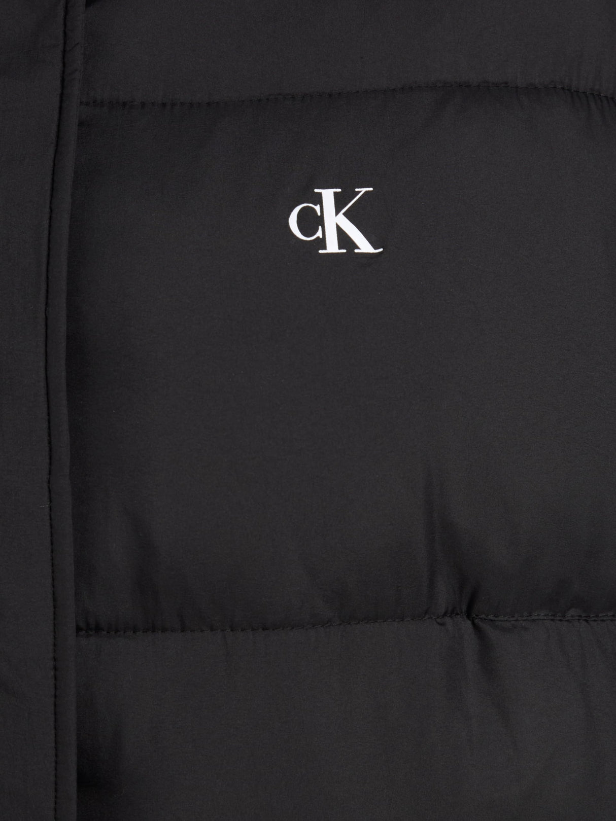 Calvin Klein Cazadora acolchada Mujer Short Hooded Puffer con capucha, Negro (Ck Black), XS