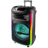 Trevi XFest XF 1400 KB - Altavoz inalámbrico de 100 W, altavoz portátil con micrófono con cable incluido, entradas USB, micro SD, entrada auxiliar y guitarra, función TWS, batería recargable integrada