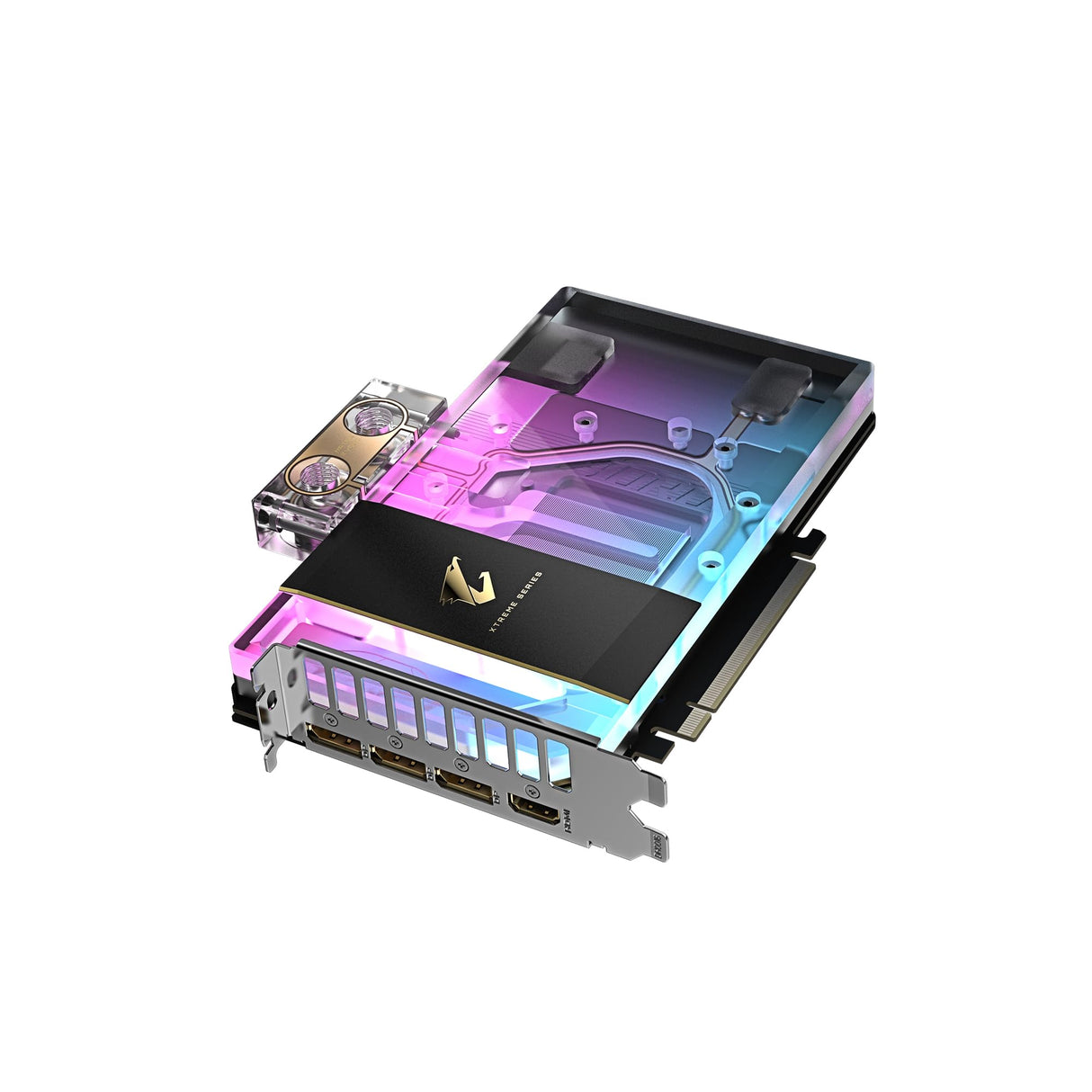 Gigabyte AORUS GeForce RTX 5080 Xtreme WATERFORCE WB 16G Tarjeta Gráfica - 16GB GDDR7, 256 bits, PCI-E 5.0, 2805MHz Core Clock, 3 x DP 2.1a, 1 x HDMI 2.1b, NVIDIA DLSS 4, GV-N5080AORUSX WB-16GD