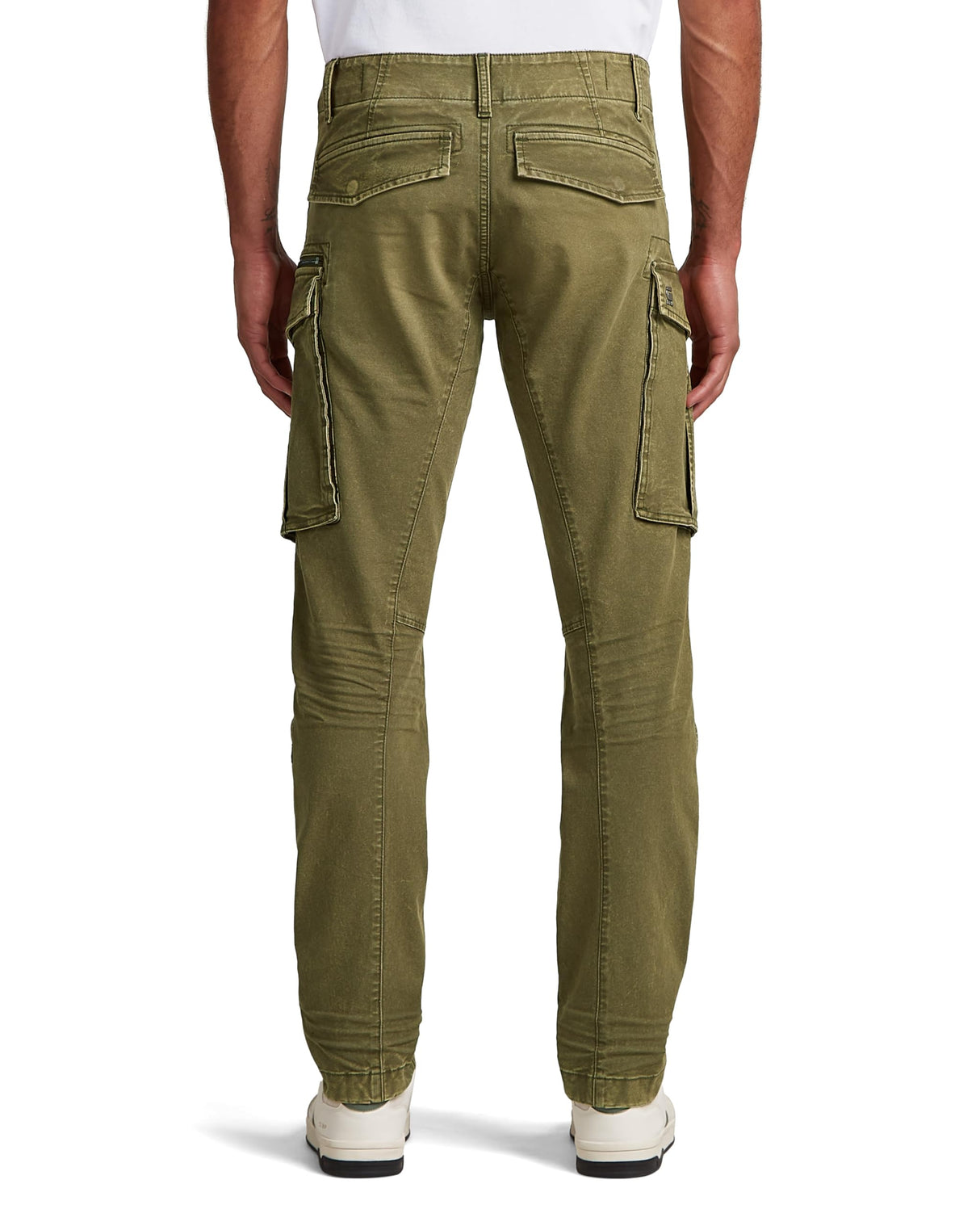 G-STAR Hombres Rovic Zip 3D Regular Tapered Pants, Verde Vintage Dust Dark Olive D02190-e172-h516, 34W / 34L