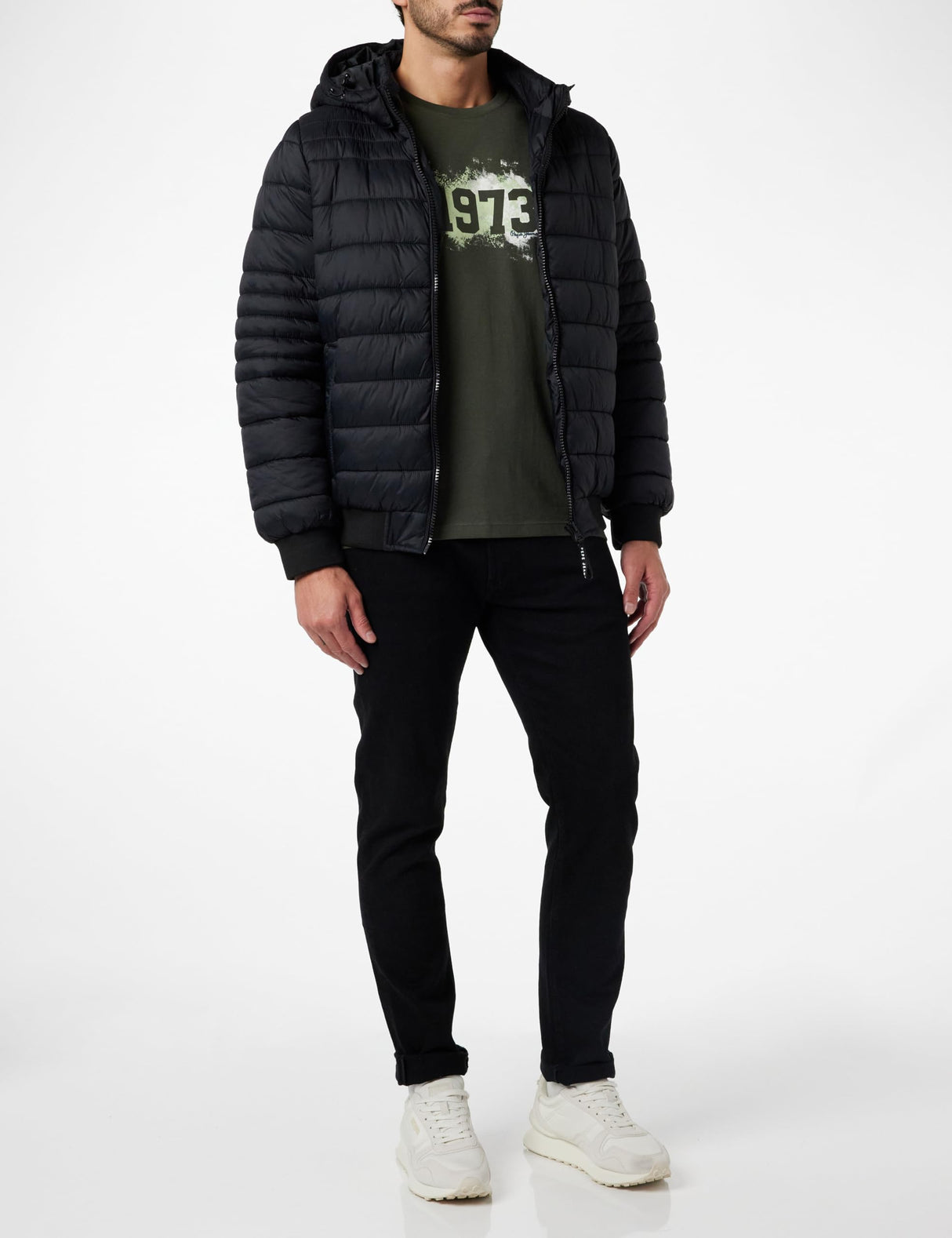 Pepe Jeans Chaqueta acolchada Billy para hombre, negro (negro), M
