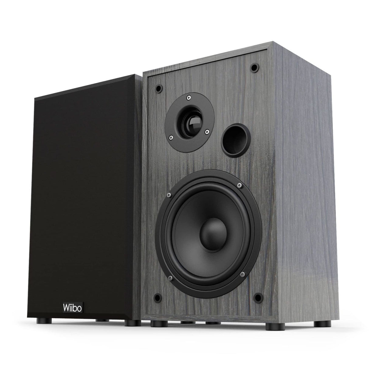 Wiibo String 10 - Altavoces HiFi de Estantería - Potencia de 100W - Altavoces de 2 Vías Bass Reflex - Tweeter de 2 Pulgadas y Woofer de 5 Pulgadas - Pareja de Altavoces con Sonido Envolvente
