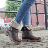 Panama Jack PT180071 Mujer Botas Estilo Motero, Marrón (Castaño B23), 38 EU