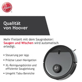 Hoover Robot Aspirador y Friegasuelos, Navegación Láser, Wi-Fi, Base de Carga con Retorno Automático, Sensor de Obstáculos, Mapa Personalizable del hogar, Programable [HG5]