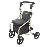 Carlett - Lett Go | Andador con Asiento Incorporado | Producto Médico Homologado | Ruedas XL Giratorias | Manillar Ergonómico Ajustable | Doble Freno con Sistema de Seguridad