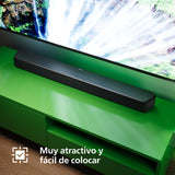 Philips TAB5309 Barra de Sonido 2.1 con subwoofer inalámbrico - Canales 2.1 de 240W, DTS Virtual X, Bluetooth 5.4, HDMI ARC, conexión óptica y conectividad USB - Gris Oscuro
