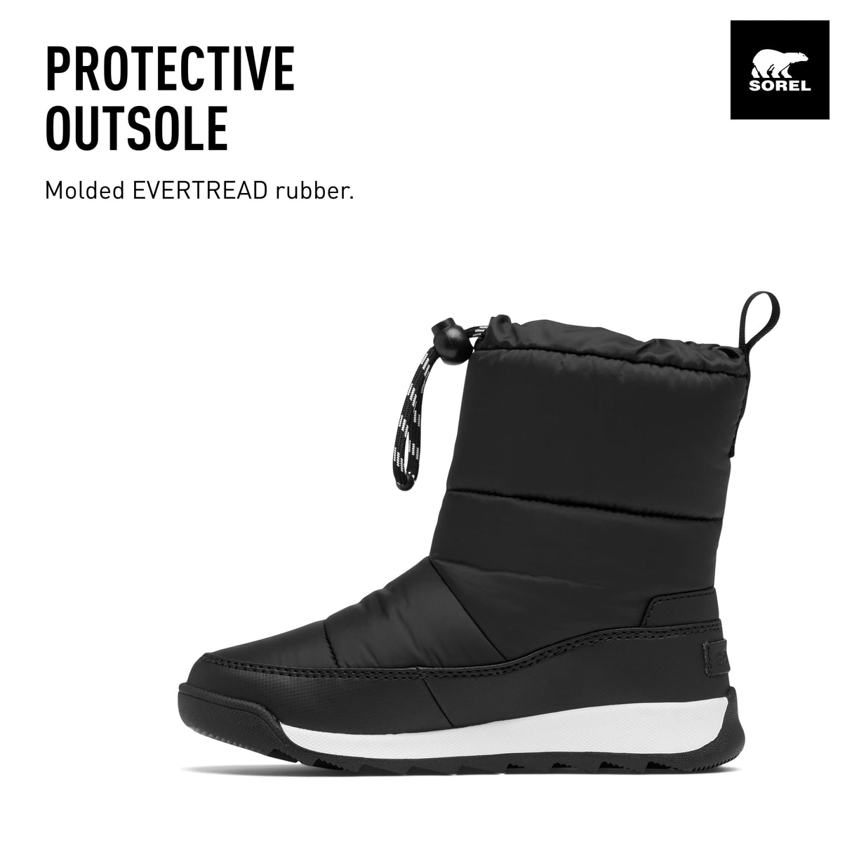 Sorel Whitney 2 Plus Puffy WP, Botas de moda, Unisex niños, Black Sea Salt Youth, 38 EU
