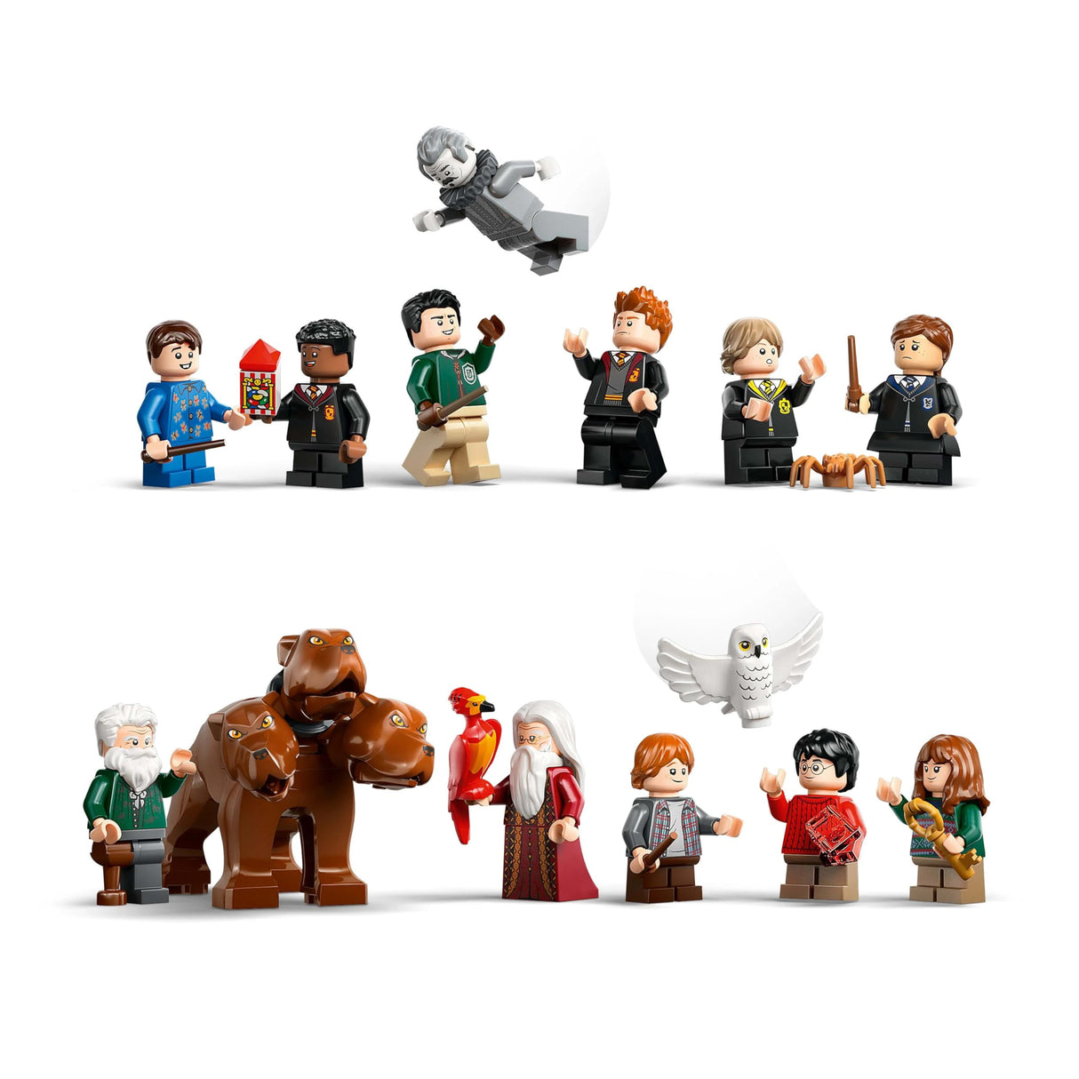 LEGO Harry Potter Castillo de Hogwarts: Torre Central - Castillo de Juguete con Cuarto de Llaves Voladoras y Ajedrez Mágico - 12 Minifiguras - Regalo para Niñas y Niños de 10+ Años 76454