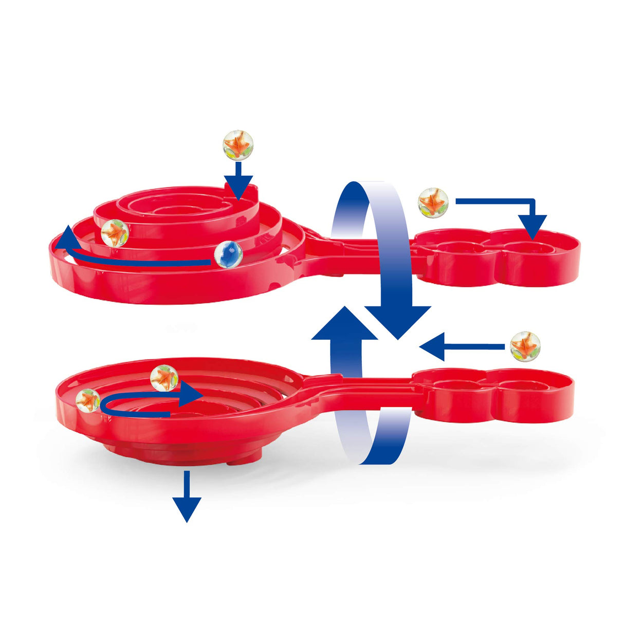 Súper Espiral de Hape | Paquete de Expansión para Circuito de Canicas Quadrilla con Pista de Xilófono, Giros y Espirales para Niños y Niñas a Partir de 4 años