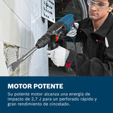 Bosch Professional GBH 2-26 F - Martillo perforador (2,7 J, Ø máx. hormigón 26 mm, SDS plus + cilíndrico, en maletín) [Clase de eficiencia energética B]