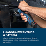 Bosch Professional 12V System lijadora orbital excéntrica a batería GEX 12V-32 (incl. plato de caucho montado con cierre por contacto de 32 mm, plato de caucho adhesivo de 32 mm)