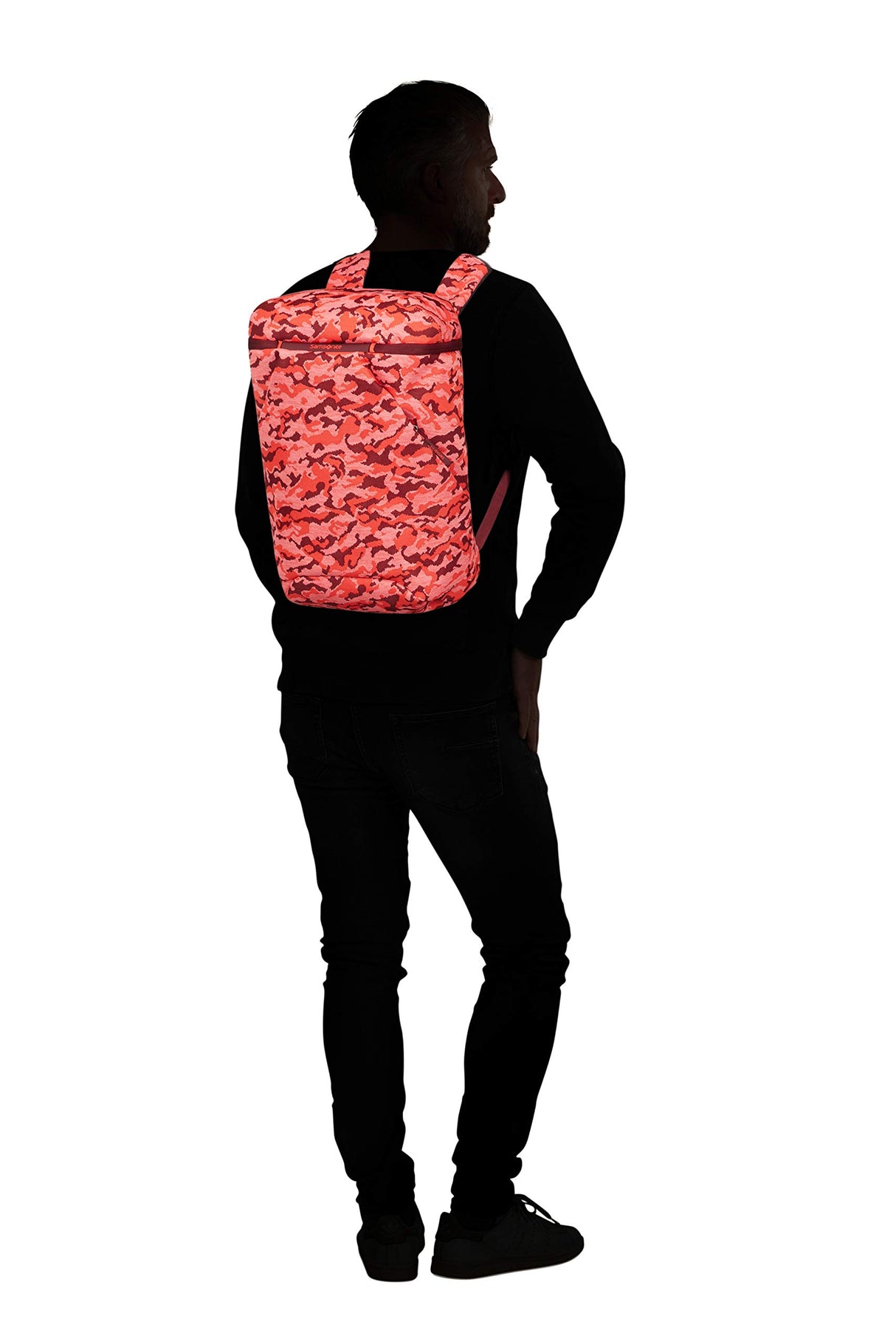 Samsonite Neoknit - 15.6 Pulgadas Mochila para Portátil, 45 cm, 17 L, Multicolor (Fluo Red Camo)