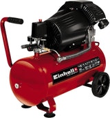 Einhell Compresor TC-AC 420/50/10 V (2200 W, 2850 rpm, 10 bar máx., tanque de 50 l, reductor de presión, manómetro, válvula de retención, válvula de seguridad)