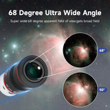 SVBONY Telescopio Ocular FMC de Banda Ancha, Accesorio de telescopio de película Verde de 1.25 68 Grados Ultra Gran Angular para telescopio astronómico (6 mm, 9 mm, 15 mm, 20 mm)