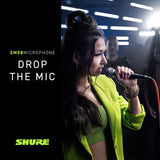 Shure SM58-LC El micrófono de Voz dinámico está diseñado para el Uso Profesional en Voces en actuaciones en Vivo, Refuerzo de Sonido y grabaciones de Estudio - No se Incluye el Cable (SM58-LCE)