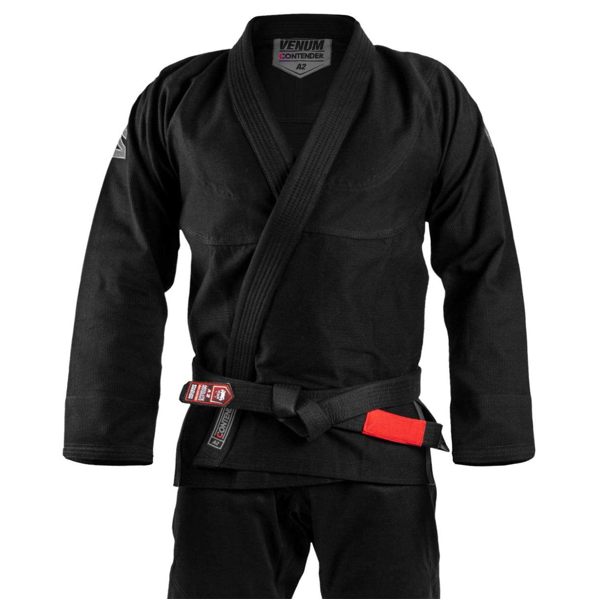 Venum Contender EVO Kimono De Jiu Jitsu Brasileño/BJJ Gi, Unisex Adulto, Negro, A3.5