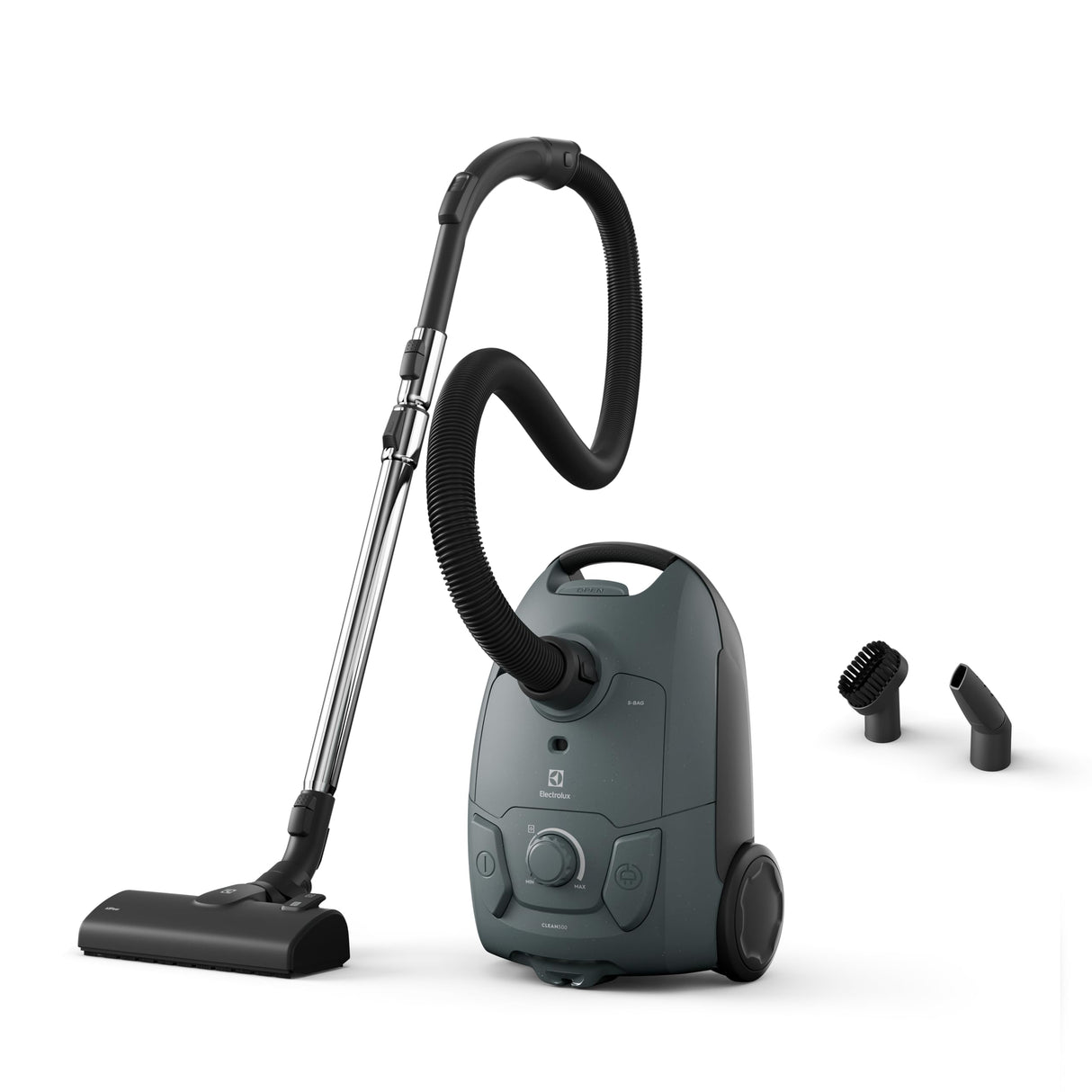 Electrolux EB51C1OG - Aspiradora con Bolsa, 500 Bagged Cleaner, Alta filtración, Potente 650 W, 3 l Capacidad Bolsa, aspiradora de Arrastre, 78 dB, Verde océano