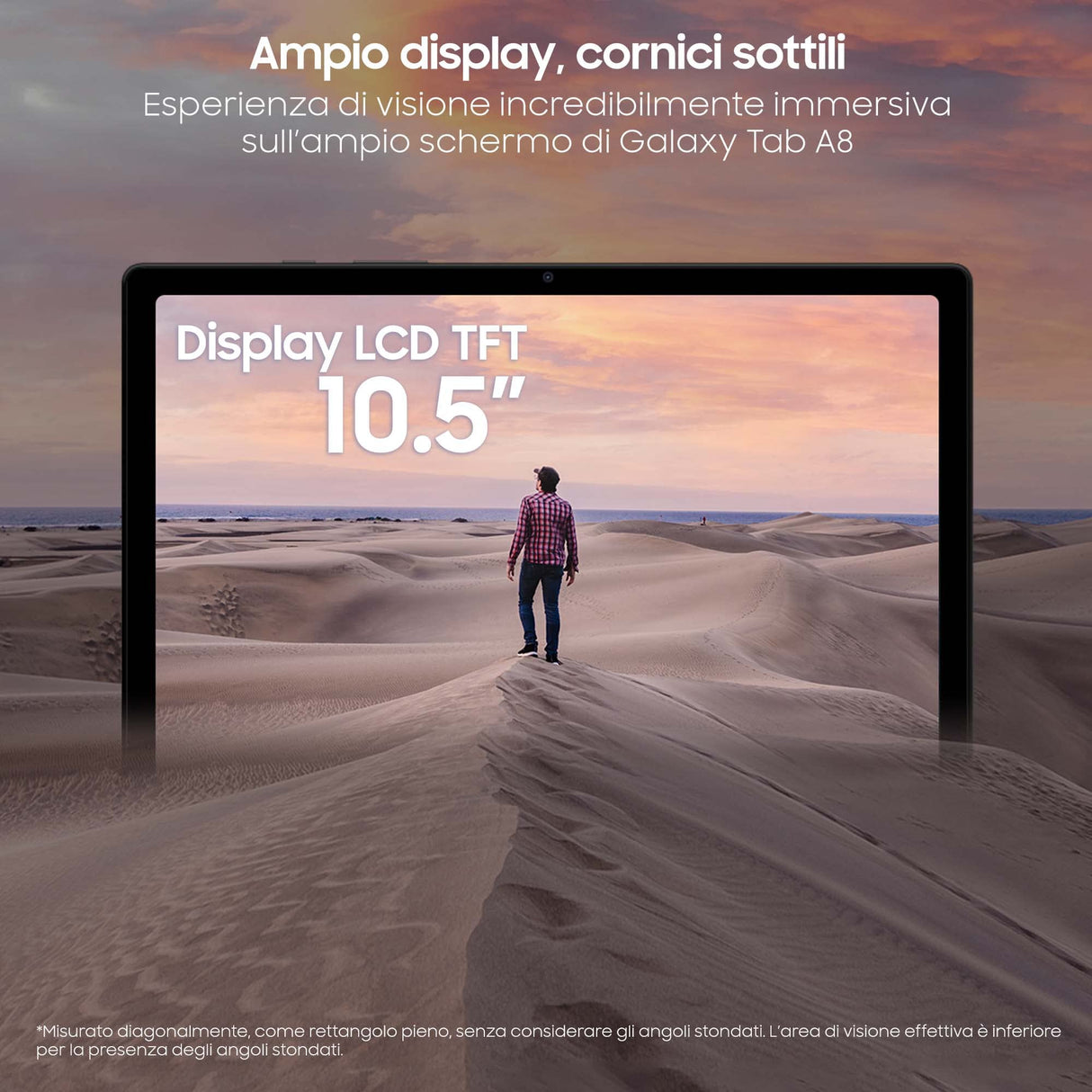 Samsung Galaxy Tab A8 Android Tablet 10.5 Pulgadas Wi-Fi RAM 3GB 32GB 11 Plata [versión italiana] 2022
