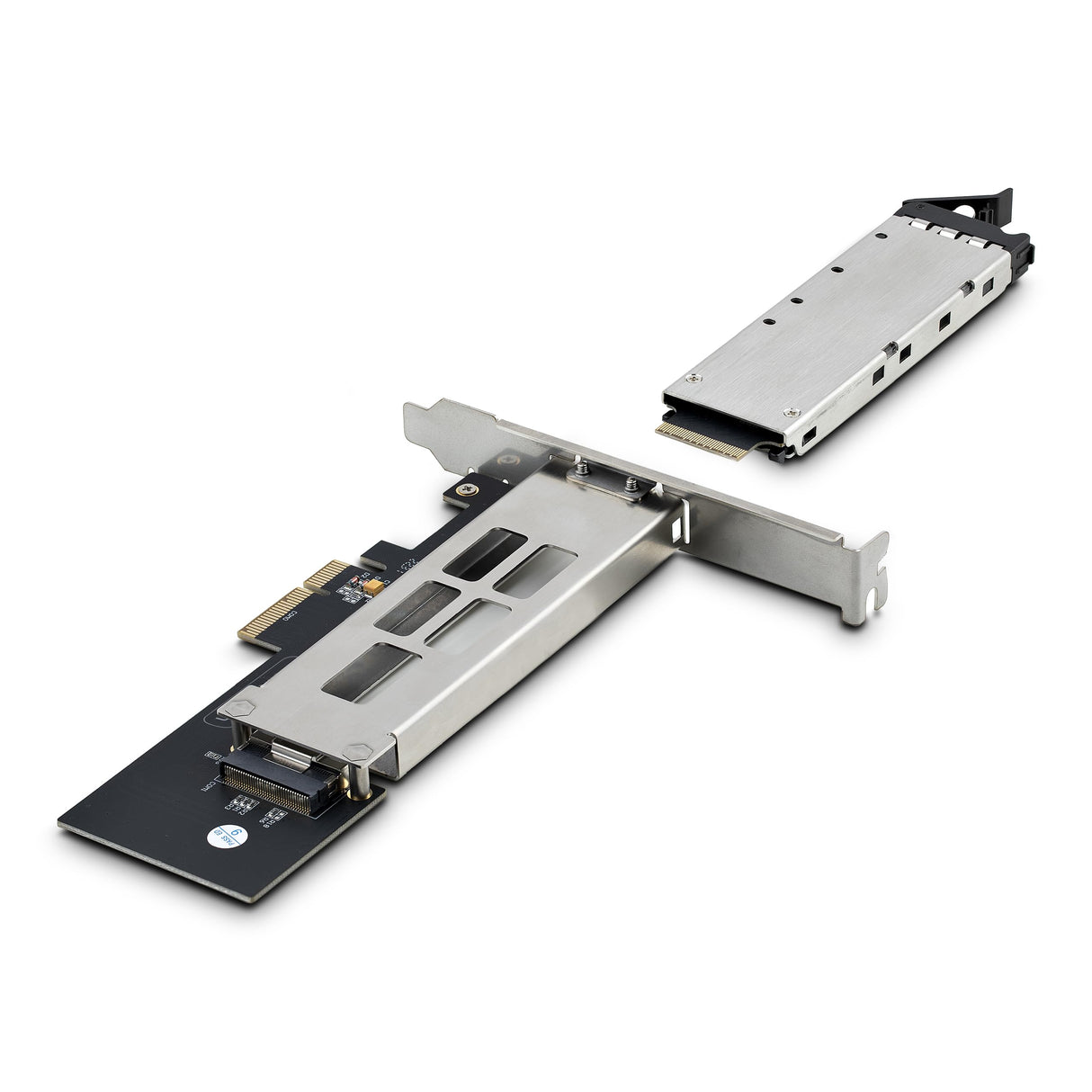 StarTech.com Tarjeta PCIe x4 a SSD NVMe M.2 - Rack Móvil Backplane con Bandeja Removible Hot Swap Intercambiable en Caliente - Bahía de Unidad PCIe 4.0/3.0 - con Llave (M2-Removable-PCIE-N1)