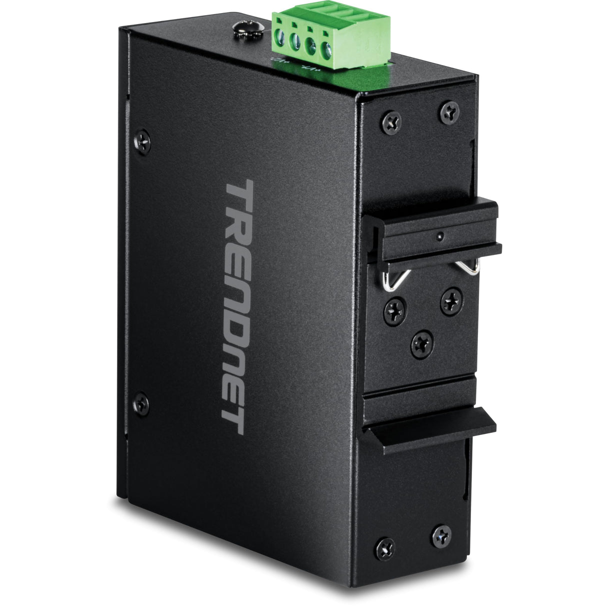 TRENDnet, TI-PG50, Conmutador Gigabit Industrial no administrado Reforzado de 5 Puertos, 10/100/1000 Mbps, conmutador DIN-Rail, 4 Puertos Gigabit PoE+, 1 Puerto Gigabit