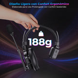 Rollei XTALK X5 Auriculares de Intercomunicación 2.4GHz Auricular de Comunicación Inalámbrico 350M Alcance 20H Sistema de Comunicación para Equipo Intercomunicación-Auriculares-Inalámbrico-Equipo