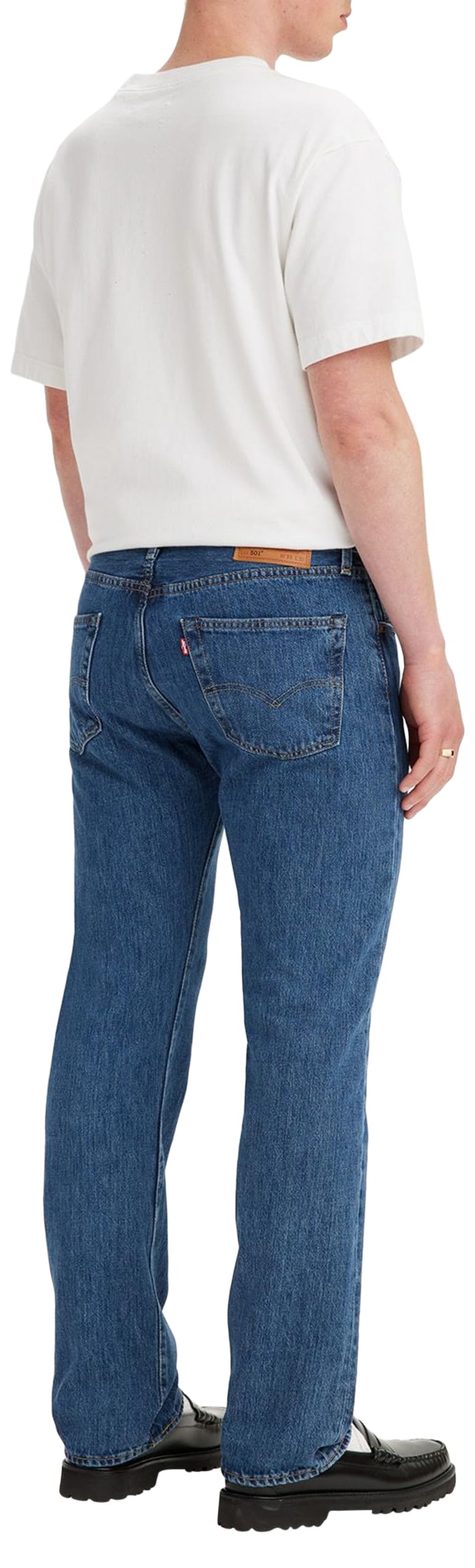 Levi's 501 Original Fit Big & Tall Vaqueros, Medium Indigo Worn, 46W / 32L para Hombre