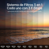 Rollei F:X Pro Magnetic Mark II VND Set 82mm, Juego Filtros ND con 3 Filtros Magnéticos Variables ND2-ND500 (1-9 Stops) para Objetivos de 82mm Filtros ND Fotográficos con Tapas y Anillo Base Magnético